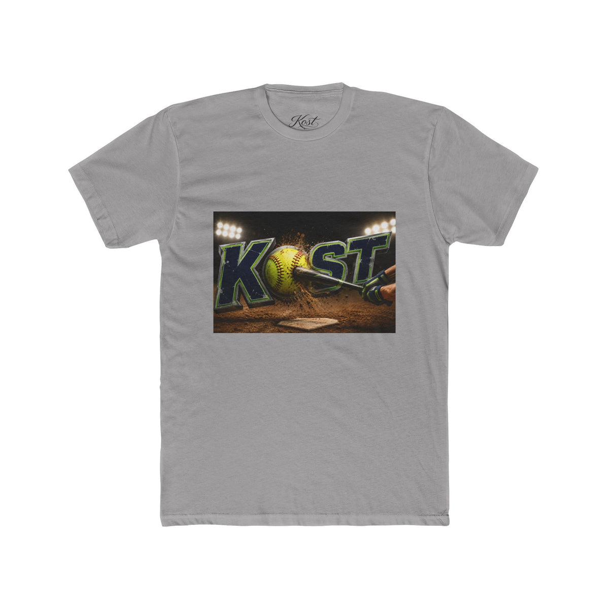 Baseball Stadium Graphic Tee — "Kast" Night Game Design