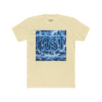 KOST Waterfall Graphic Tee — Blue Wave Texture Crew Shirt
