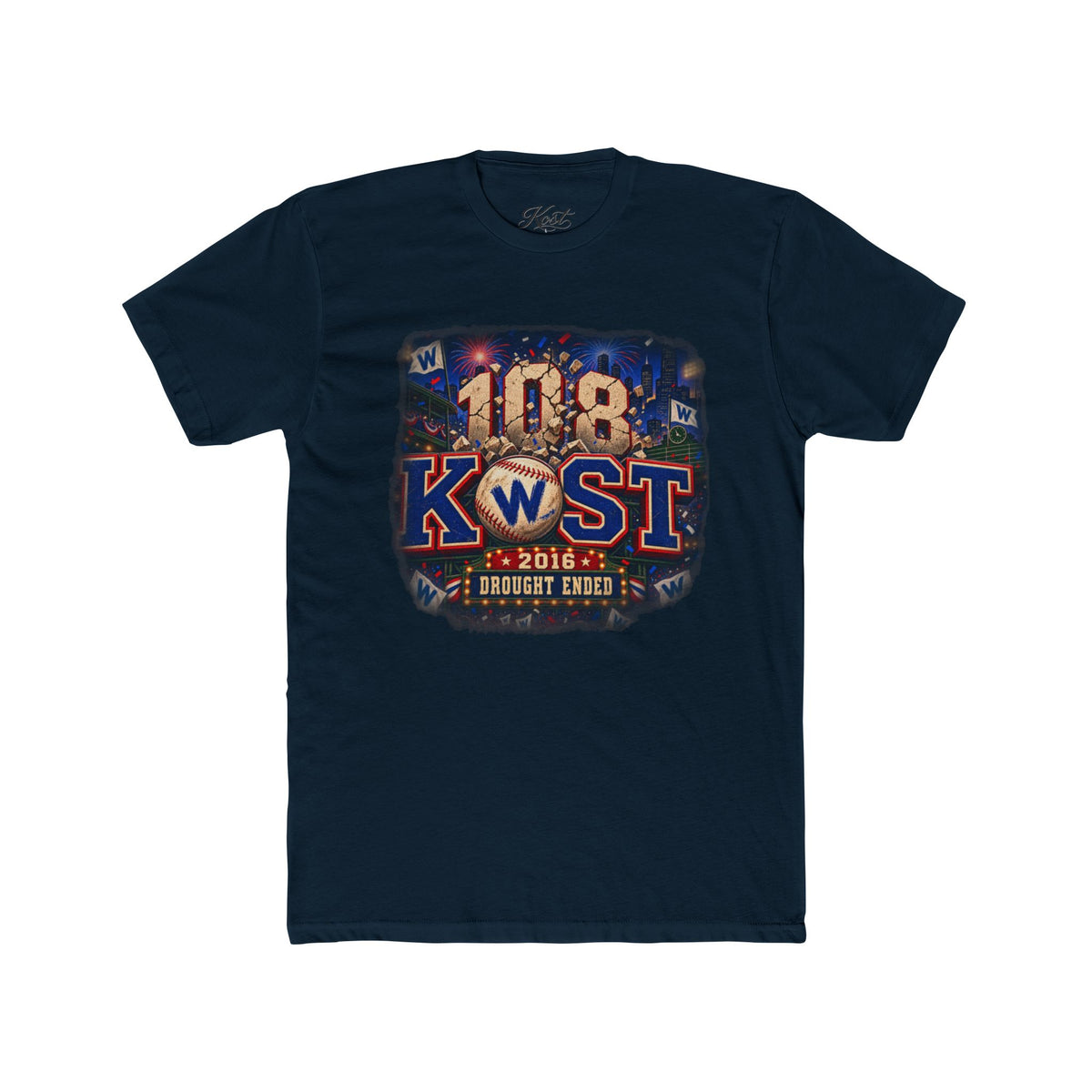 108 KWST Vintage Radio Tee — "Drought Ends" Retro Station Shirt