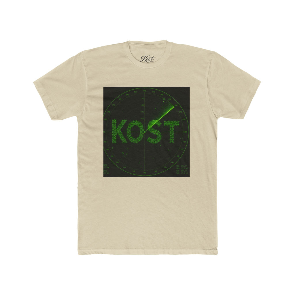 KOST Radar Graphic Tee — Retro Green Radar Logo T-Shirt