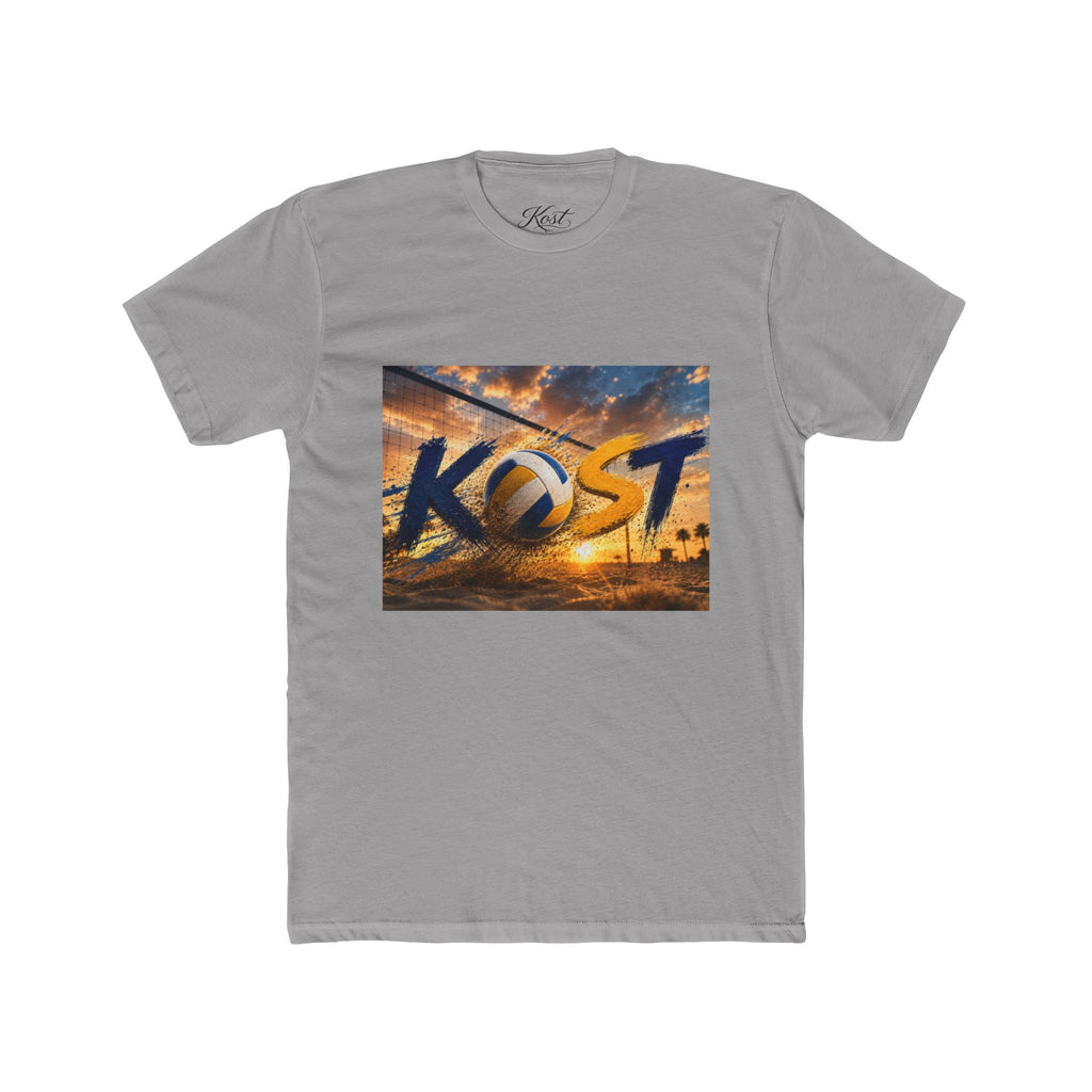KOST Sunset Palm Tee — Vintage Radio Call Letters Beach T-Shirt