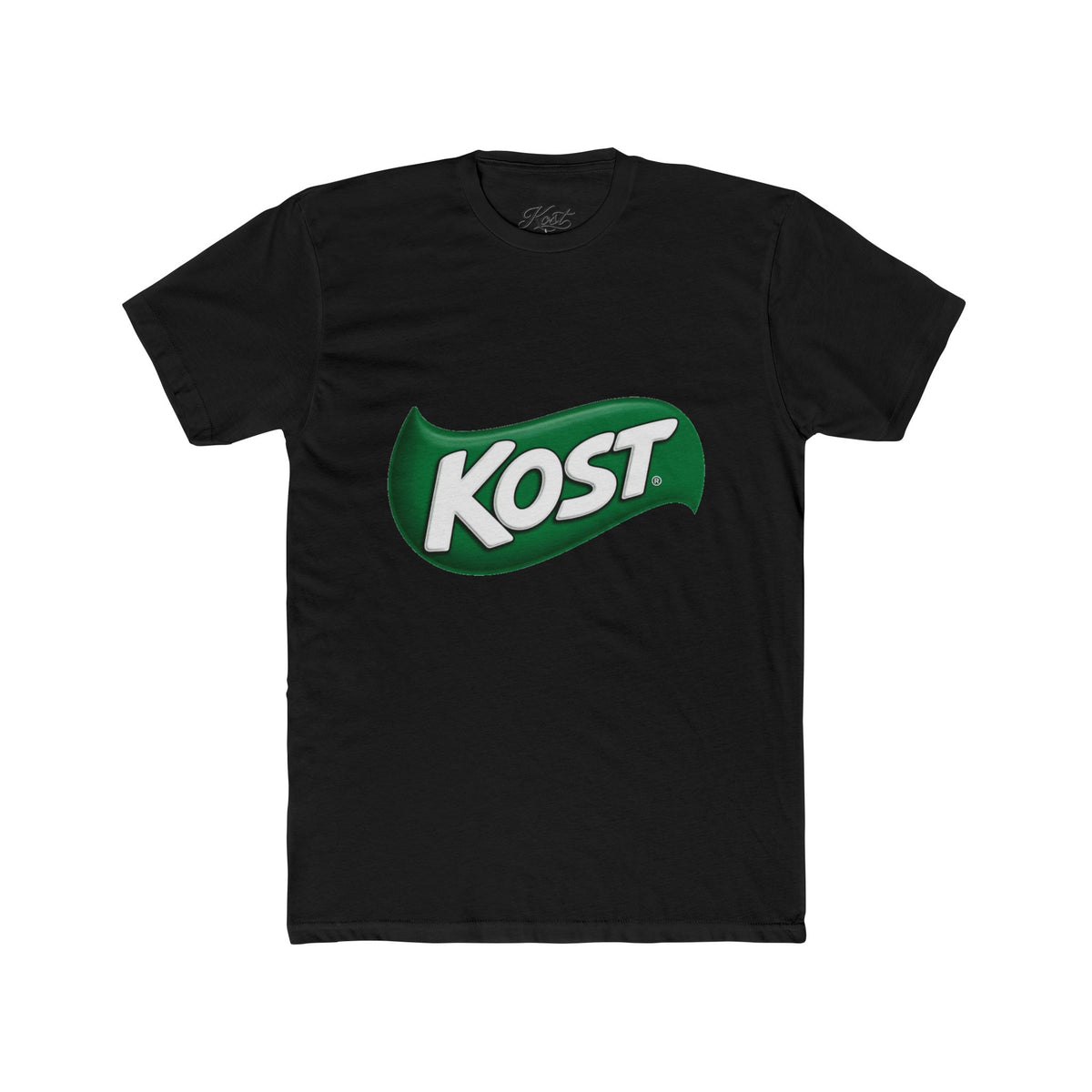 Kost Logo Tee — Retro Green Badge Graphic T-Shirt
