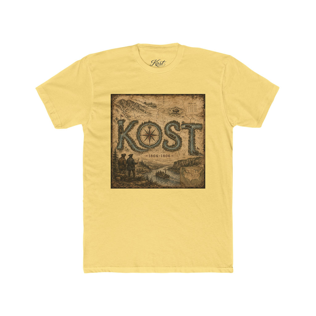 Vintage Compass 'KOST' Crew Tee - Nautical Adventure T-Shirt
