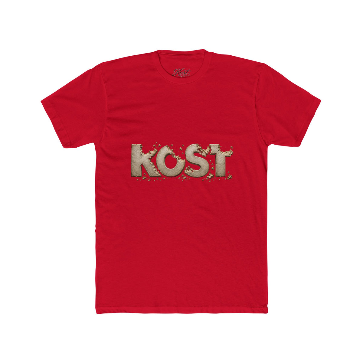 KOST Logo Tee — Distressed Vintage Lettering Cotton T-Shirt