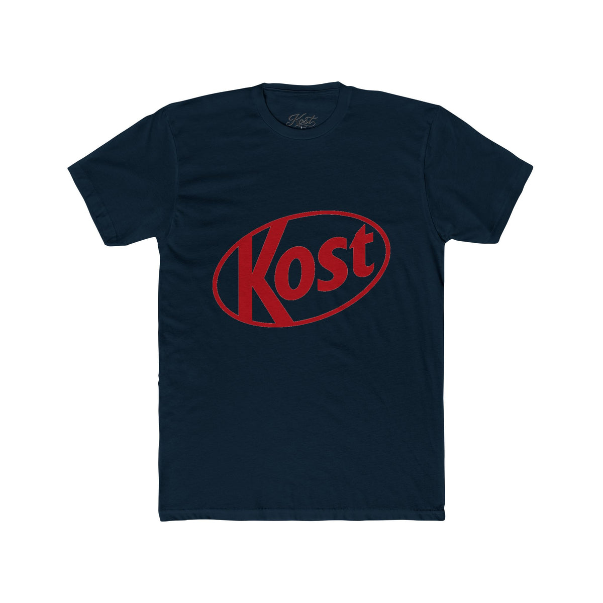 Kost Logo Tee — Retro Red Graphic Crew T‑Shirt