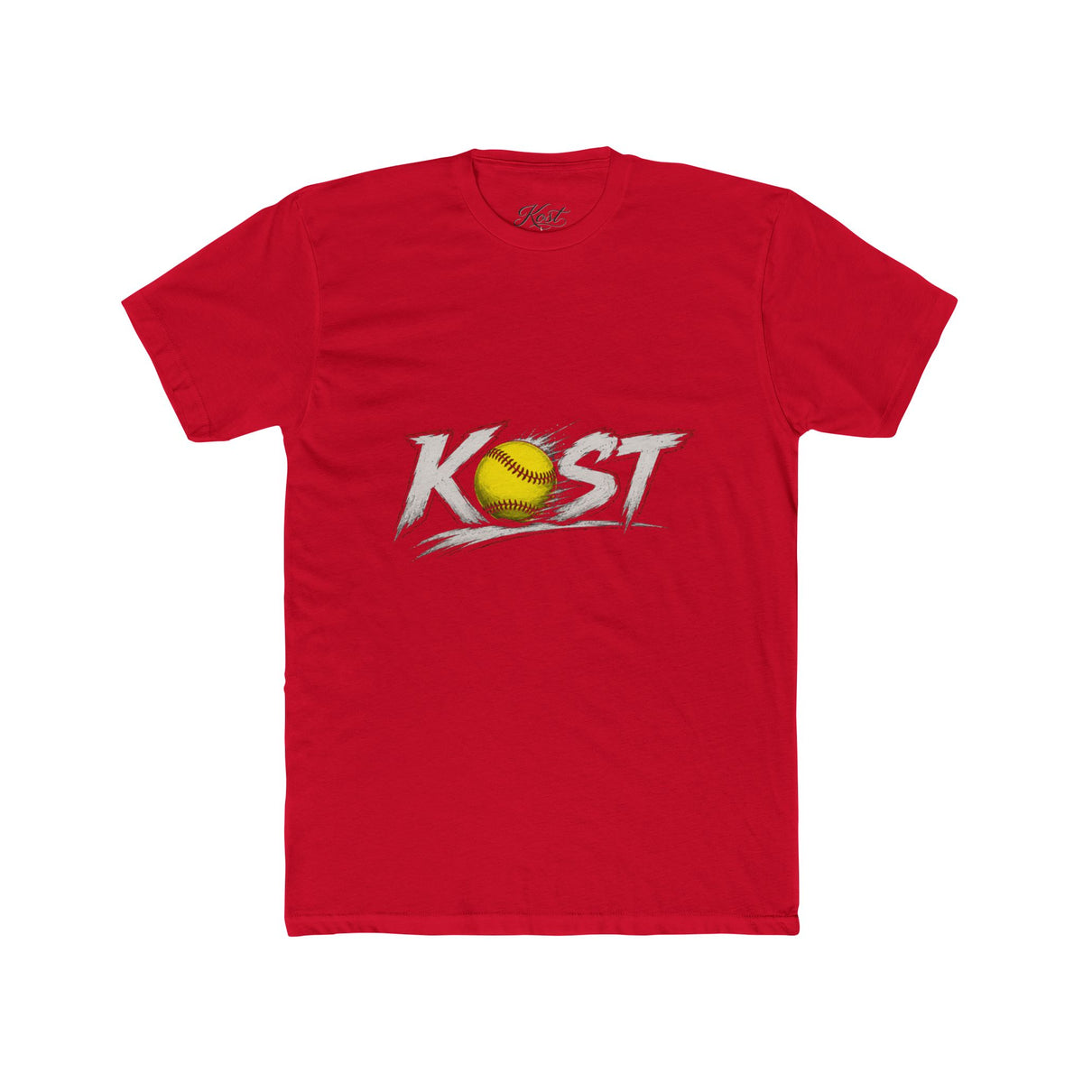 Softball 'KAST' Graphic Tee — Retro Distressed Softball Design