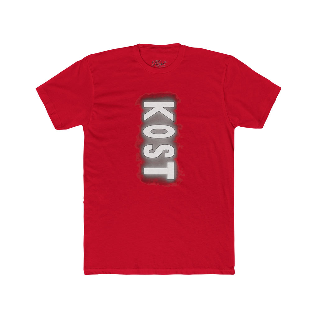 KOST Vertical Logo Tee — Grunge Vertical Graphic T-Shirt