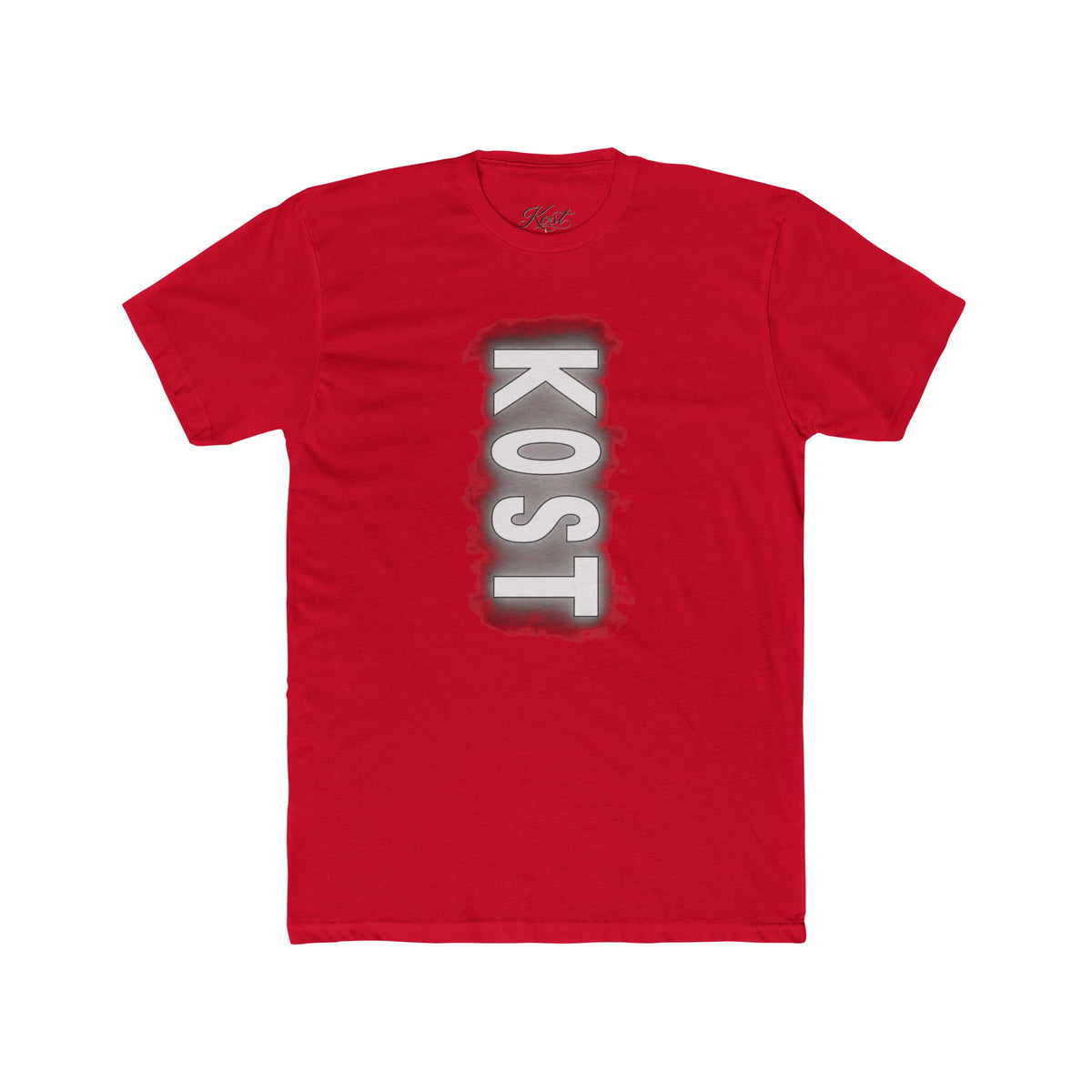 KOST Vertical Logo Tee — Grunge Vertical Graphic T-Shirt