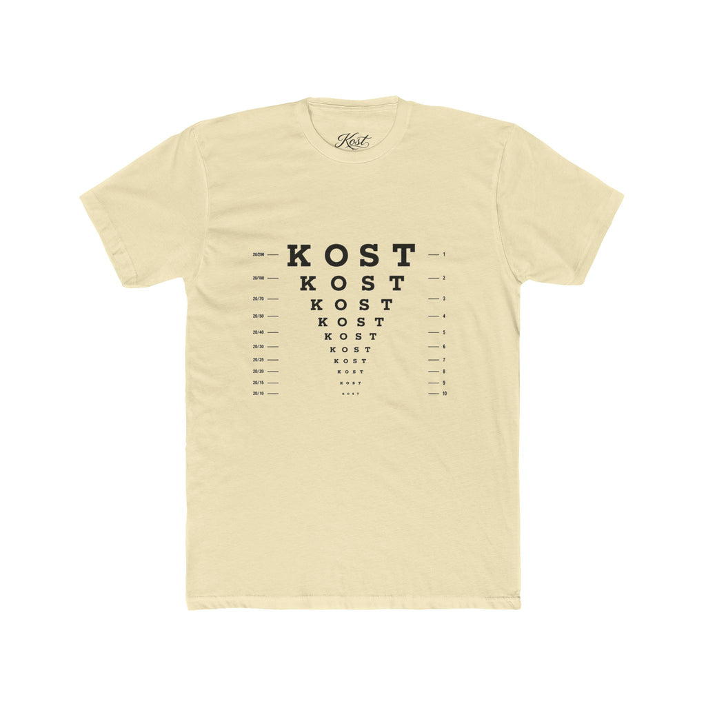 Eye Chart 'KOST' Graphic Tee — Vintage Optometrist Style Crewneck