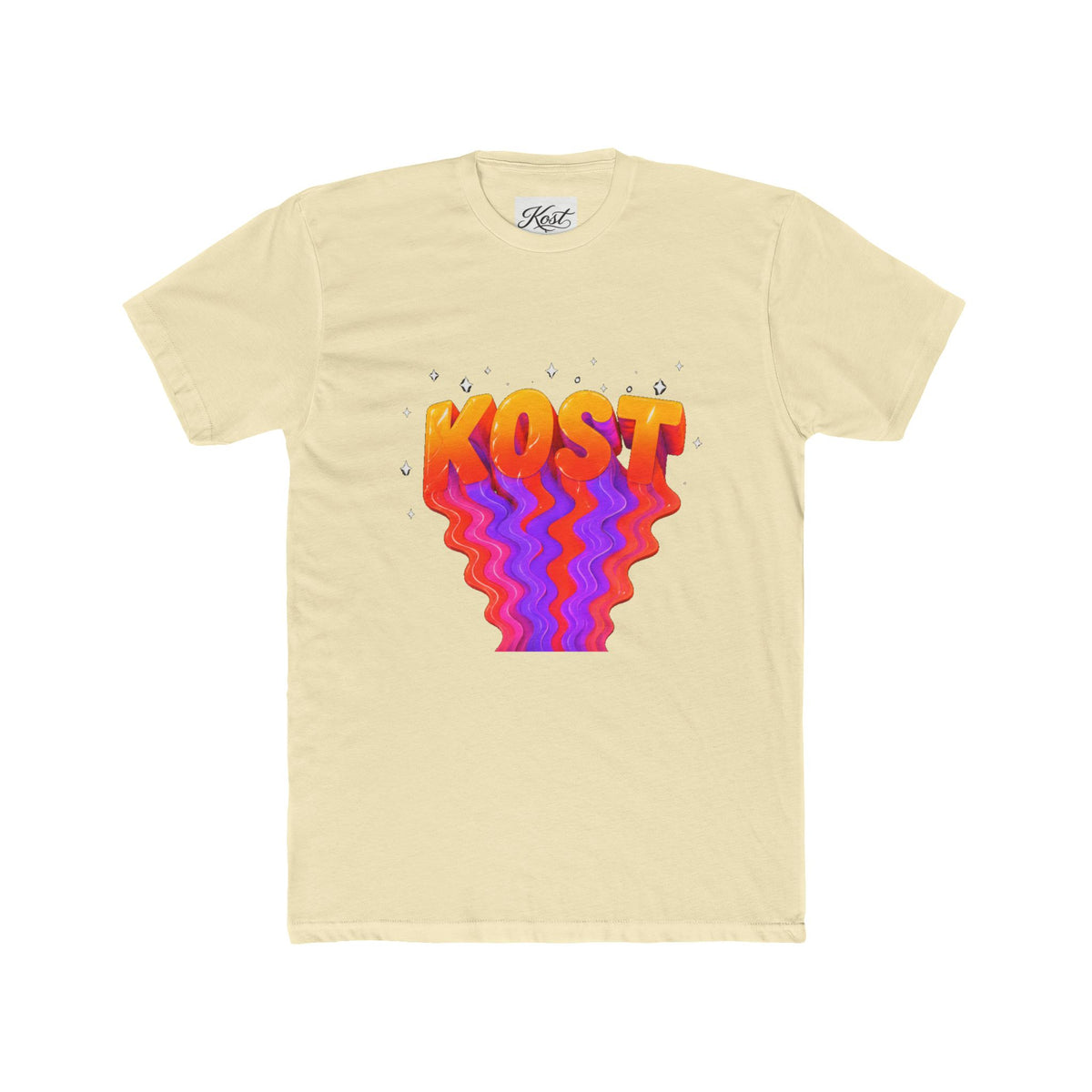 KOST Retro Wavy Graphic Tee — Colorful 70s-Inspired Unisex T-Shirt