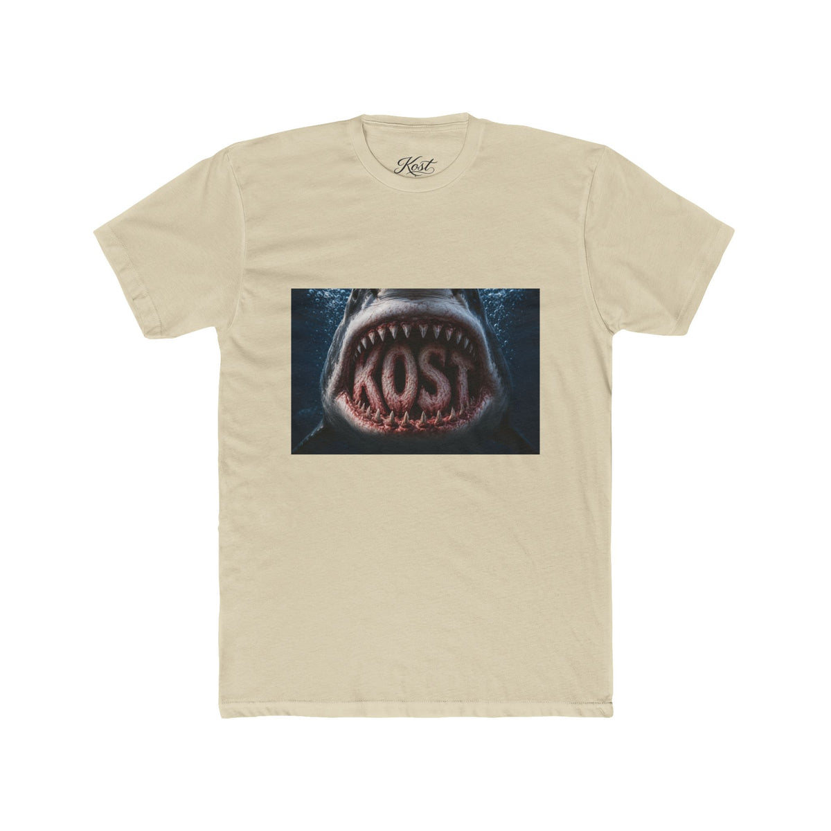 Shark Mouth Graphic Tee – 'KOST' Horror Ocean Shirt