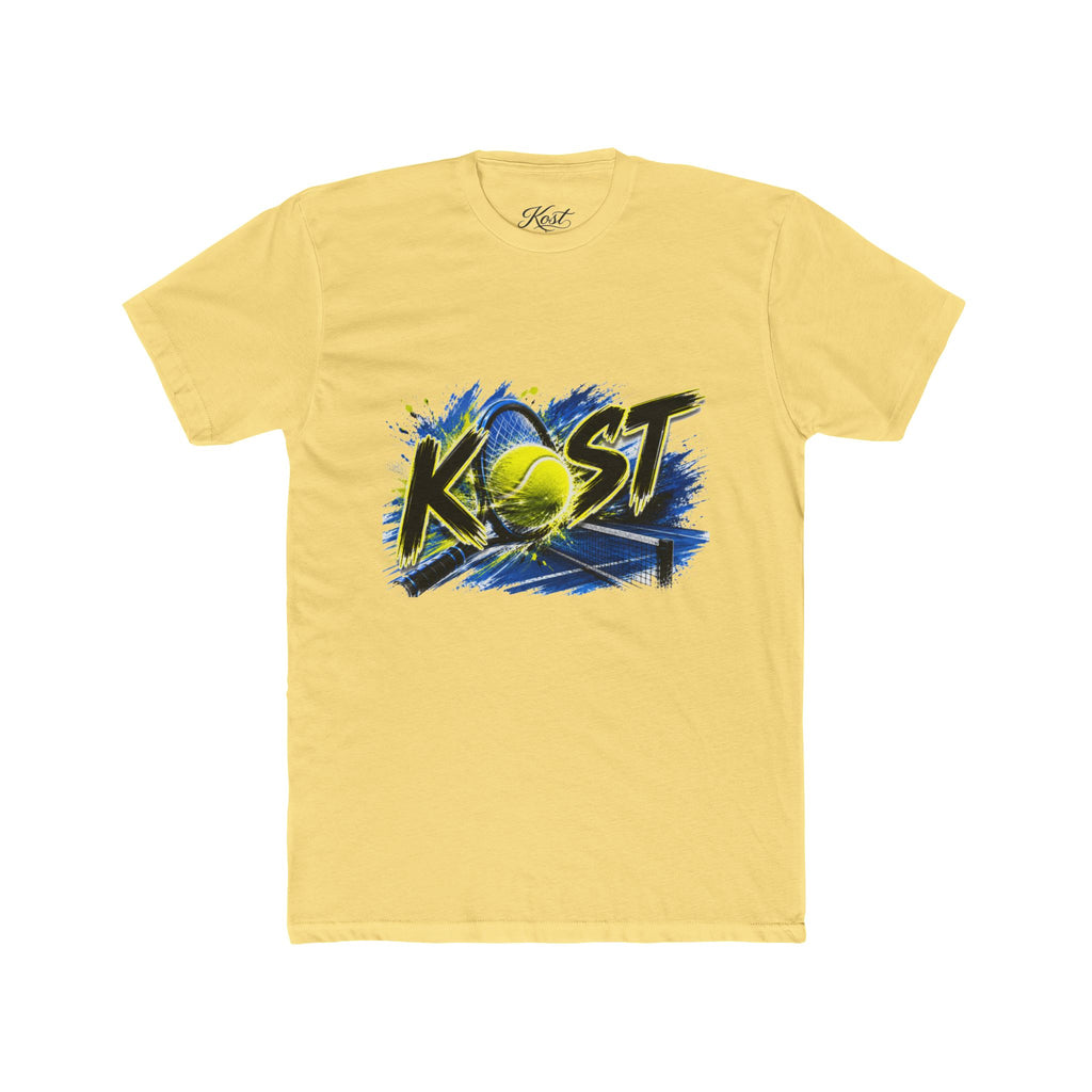 Tennis Graphic Tee — "KOST" Bold Tennis Ball Design