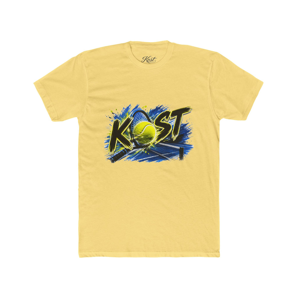 Tennis Graphic Tee — "KOST" Bold Tennis Ball Design