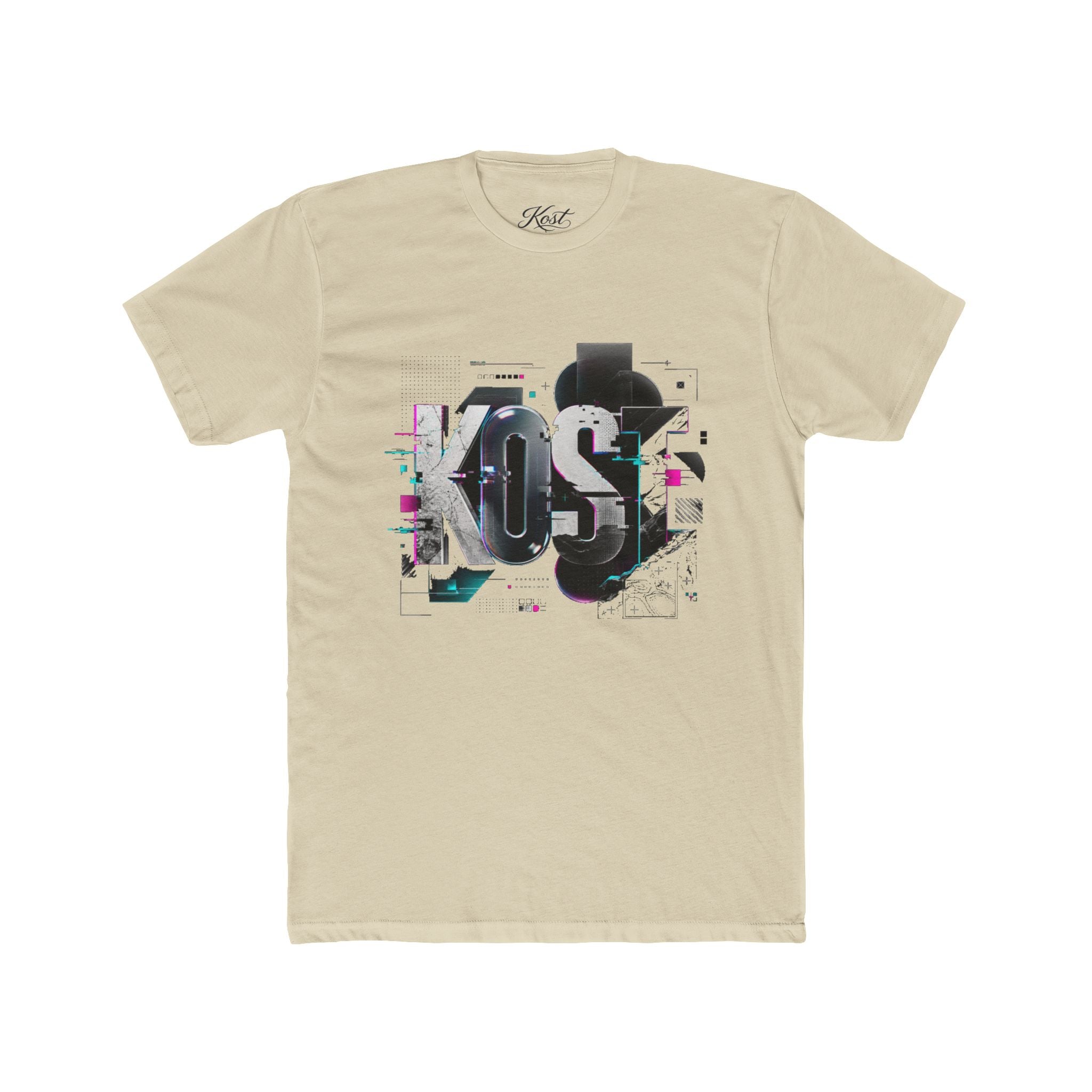 KOSÉ Graphic Tee — Glitch Typography Crew Shirt