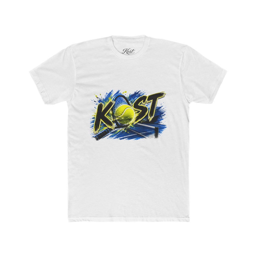 Tennis Graphic Tee — "KOST" Bold Tennis Ball Design