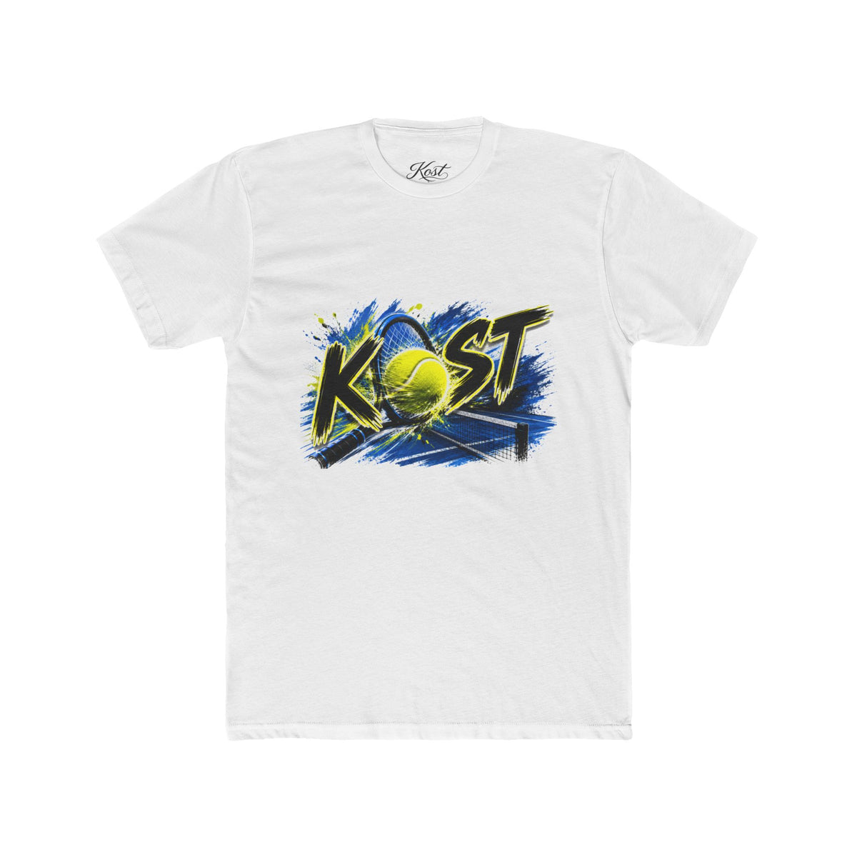 Tennis Graphic Tee — "KOST" Bold Tennis Ball Design
