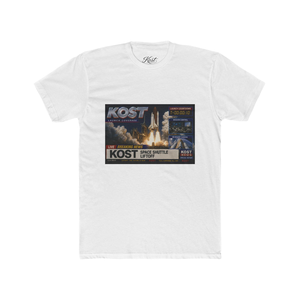 KOST Space Shuttle Launch Graphic Tee – Retro Rocket Sci‑Fi T-Shirt