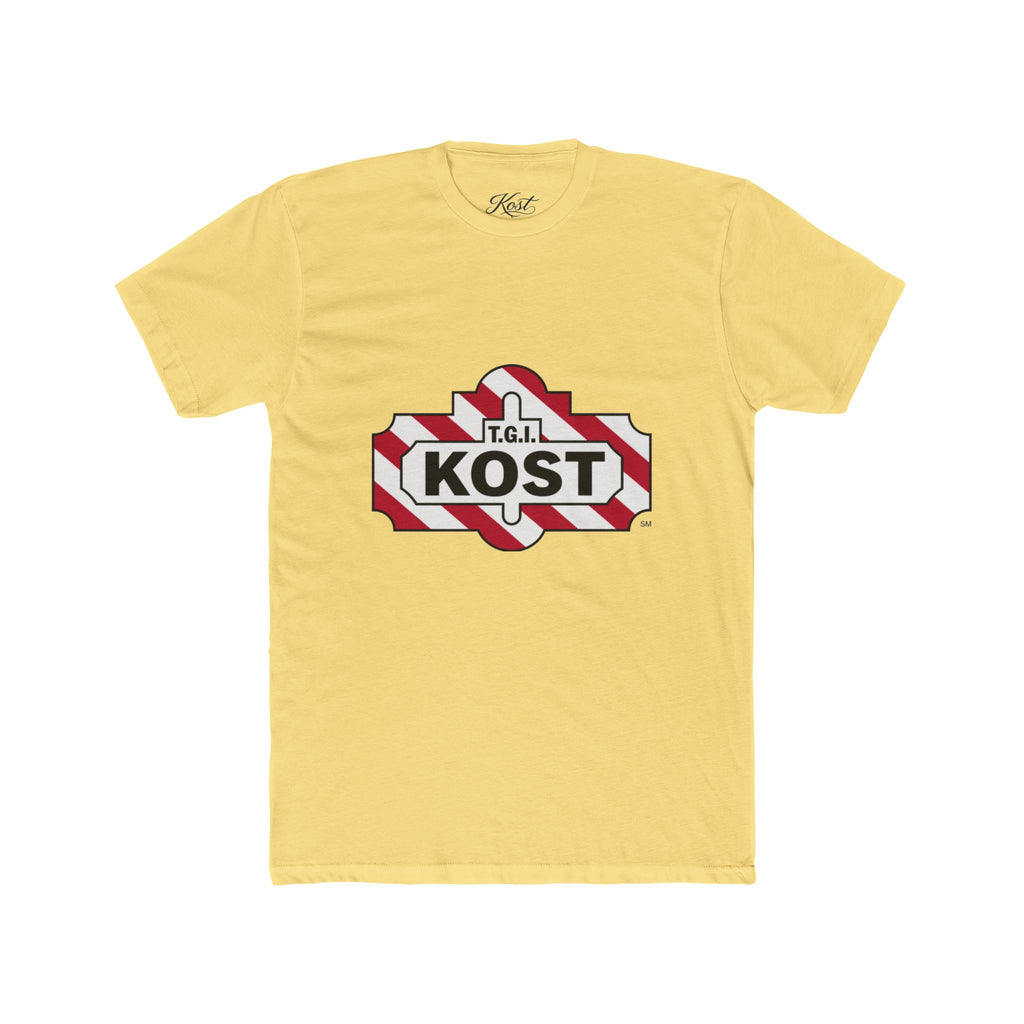 KOST Logo Tee — Retro Candy-Stripe Graphic T-Shirt