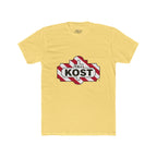 KOST Logo Tee — Retro Candy-Stripe Graphic T-Shirt