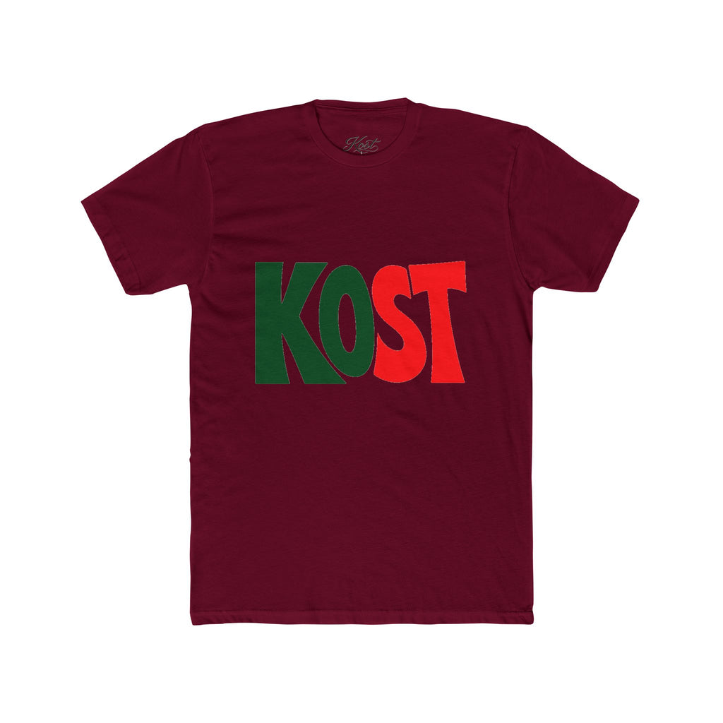 KOST Bold Logo Tee — Retro Red & Green Graphic T-Shirt
