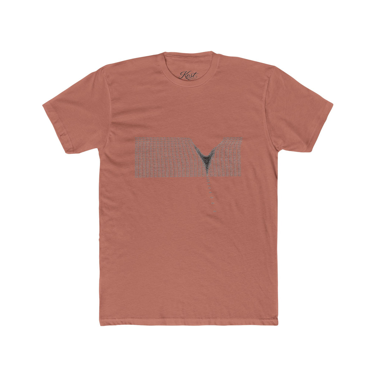 Minimalist V-Neck Optical Illusion T-Shirt