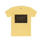 KÖST Rustic Firebrand Tee — Vintage Burned Lettering Graphic T-Shirt