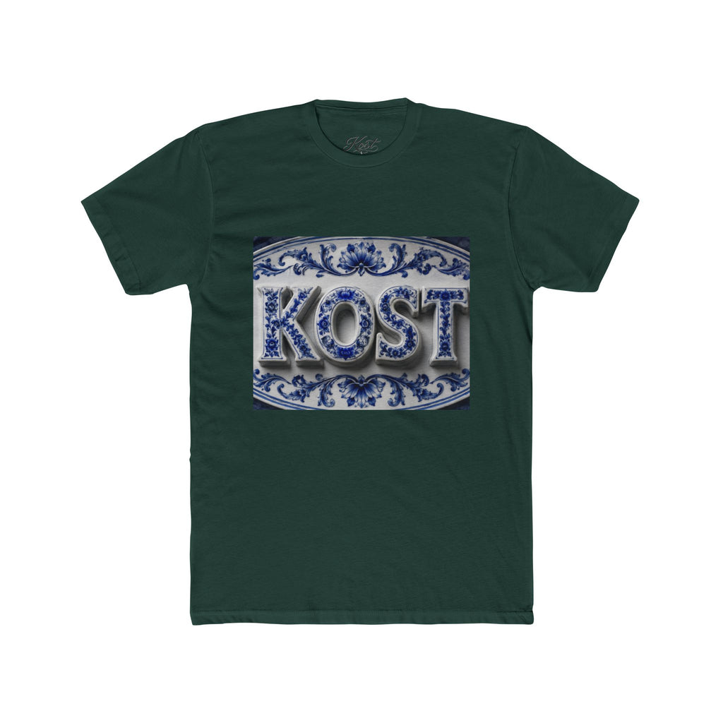 KOSTI Blue Ornamental Graphic T-Shirt