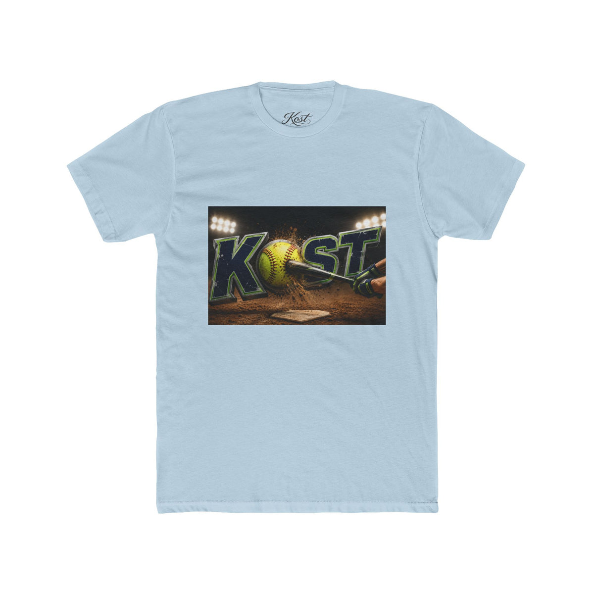 Baseball Stadium Graphic Tee — "Kast" Night Game Design