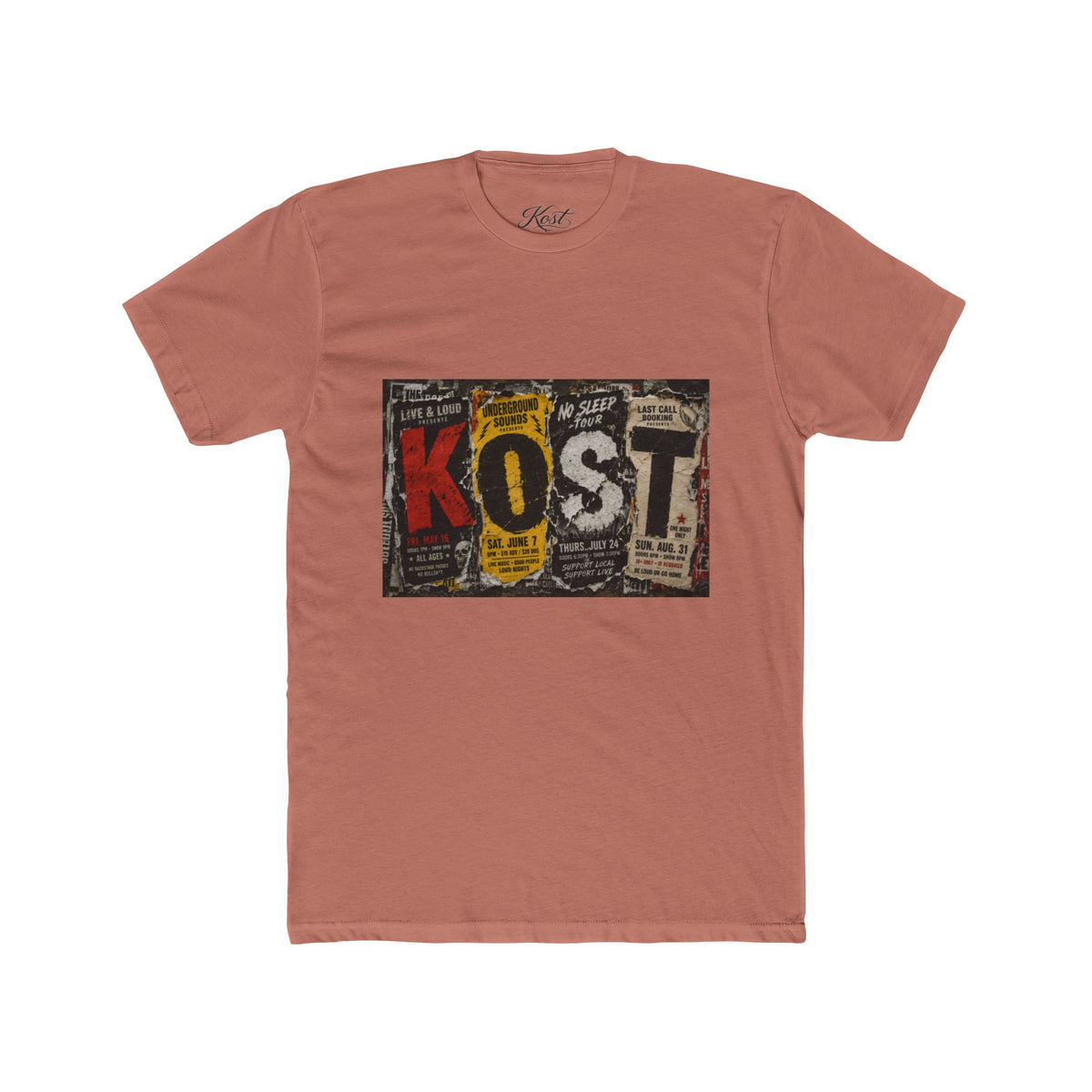 KOST Vintage Newspaper Graphic T-Shirt