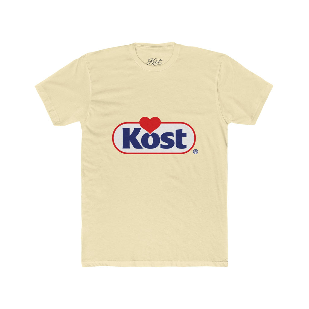 Kost Logo Heart Graphic Tee — Retro Brand-Inspired Cotton T-Shirt