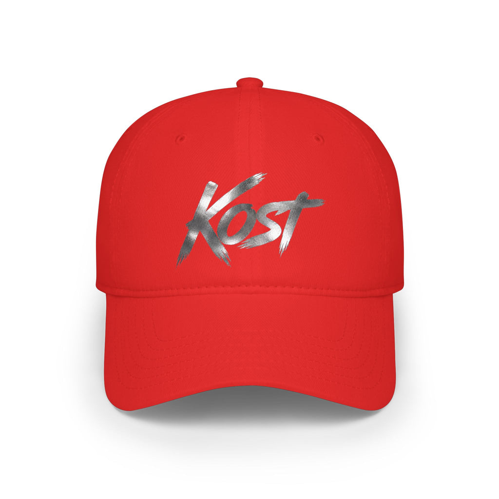 Kest Script Logo Baseball Cap — Red Low-Profile Hat