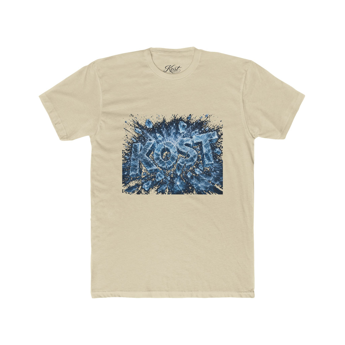 KOST Abstract Blue Graphic Cotton Crew Tee