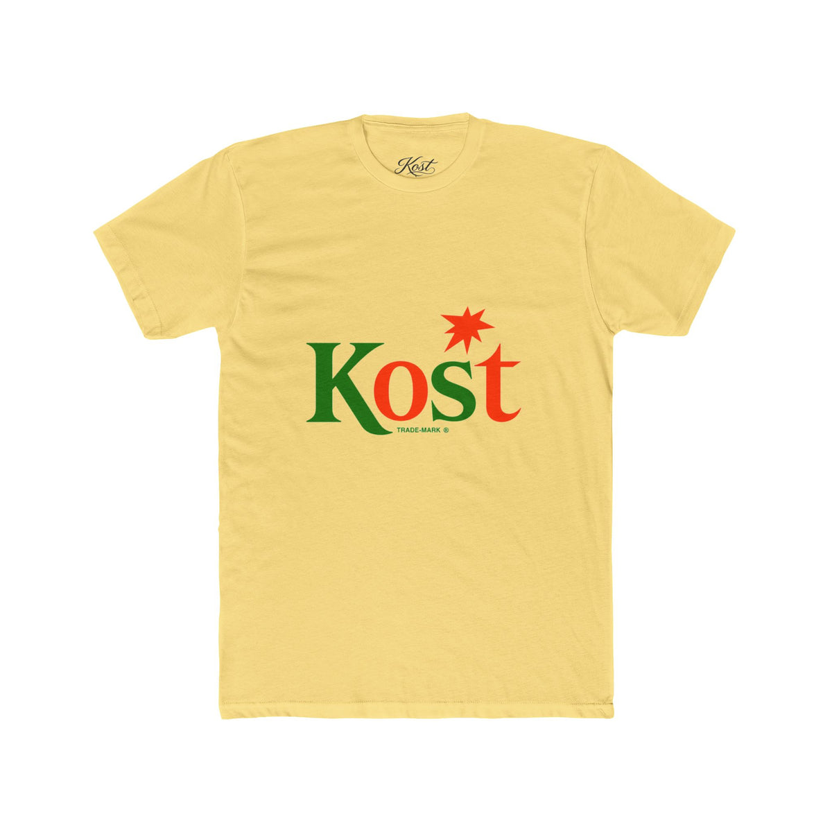 Kost Logo Tee — Retro Green & Red Graphic T-Shirt