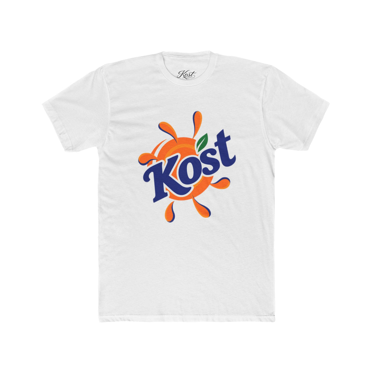 Kost Orange Splash Tee - Retro Logo Graphic T-Shirt
