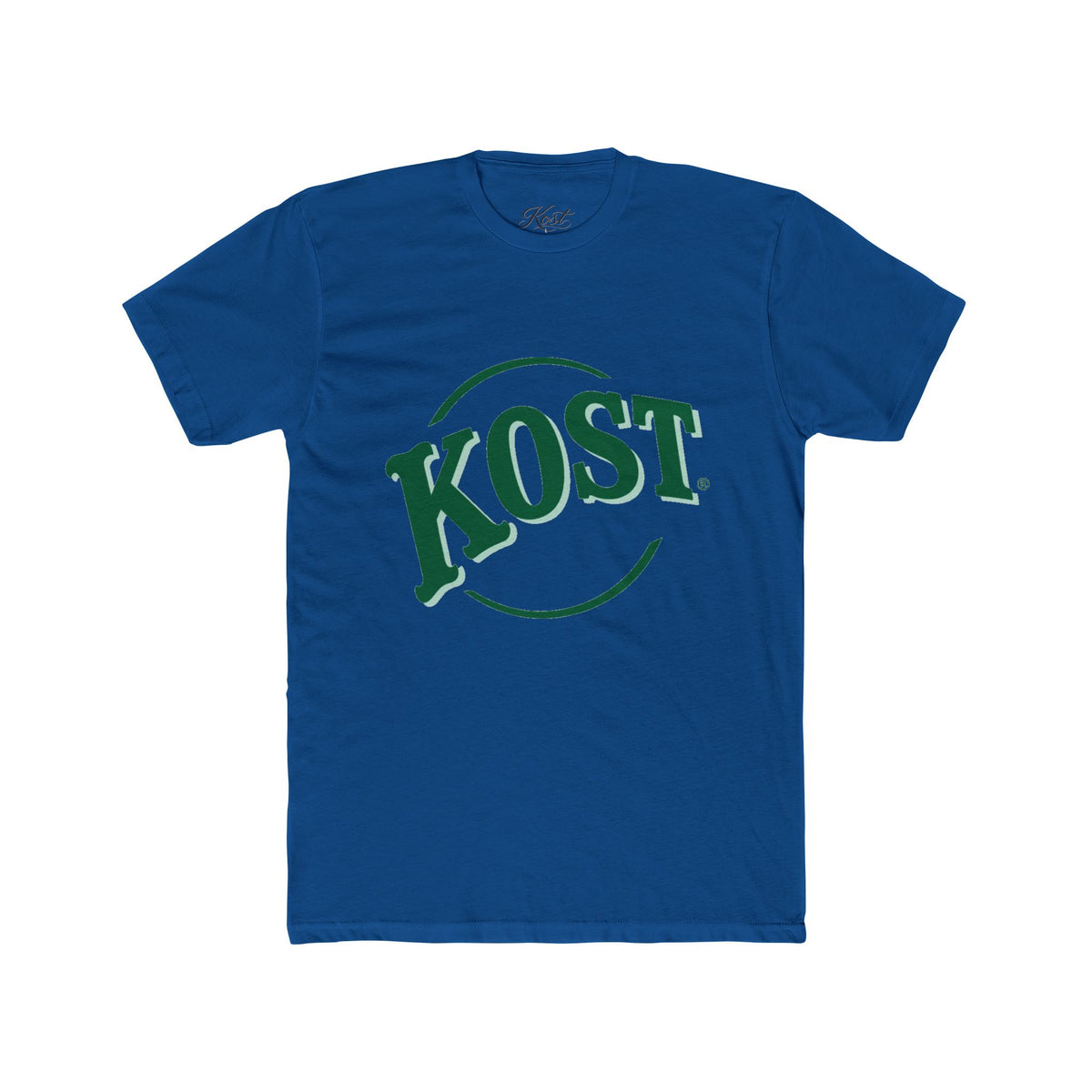 KOST Vintage Logo Tee — Green Retro Circle Graphic T-Shirt