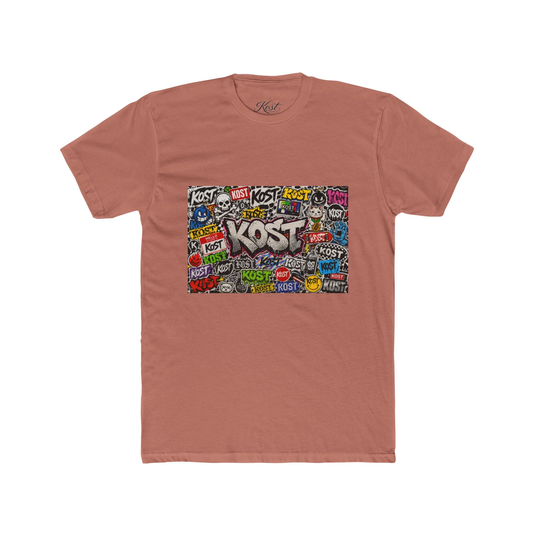 KOST Graffiti Logo Crew T‑Shirt — Urban Streetwear Graphic Tee