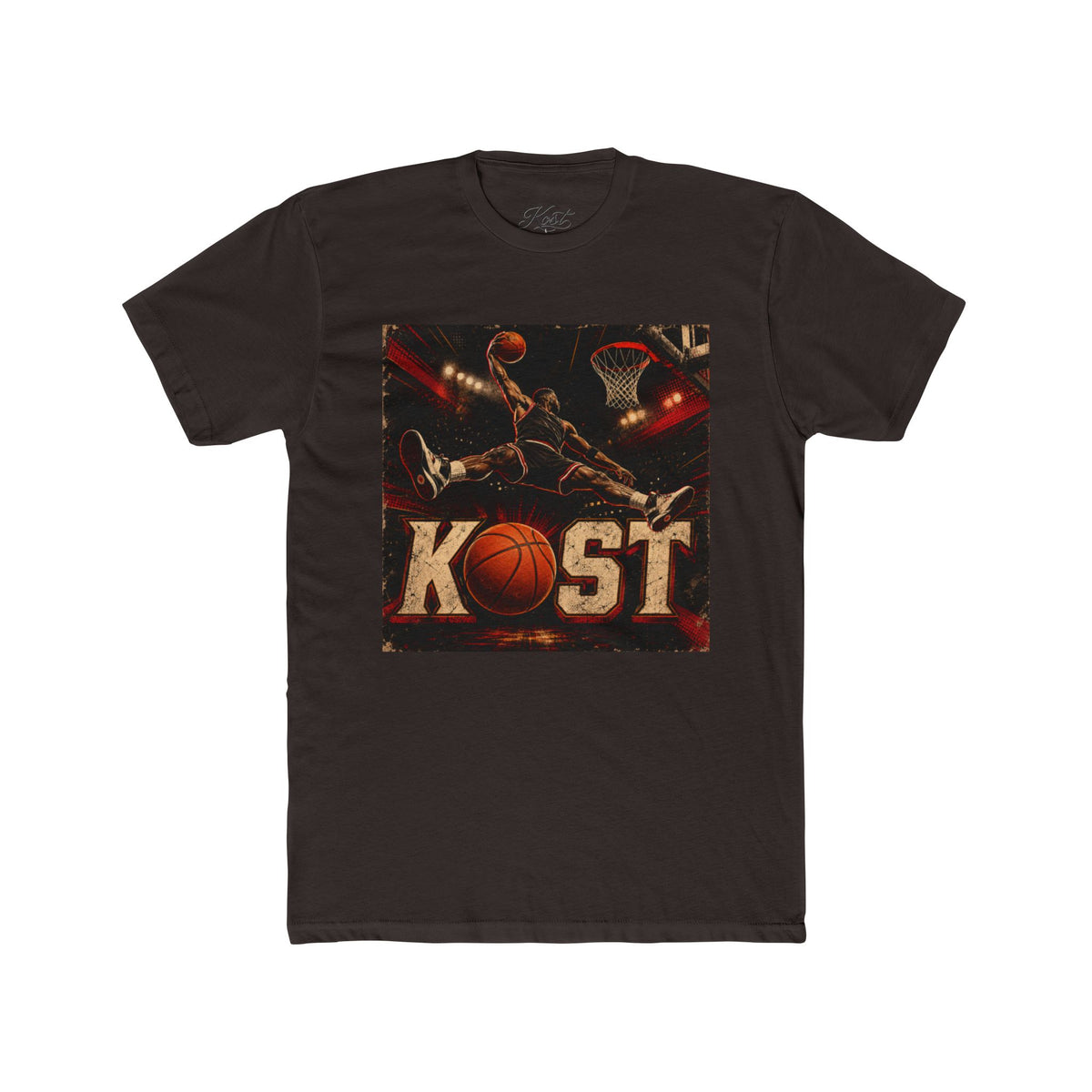 Basketball KOST Graphic Tee – Slam Dunk Court Design