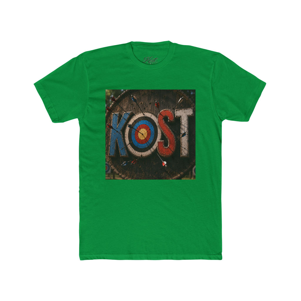 KOST Target Logo T‑Shirt — Retro Archery Bullseye Graphic Tee
