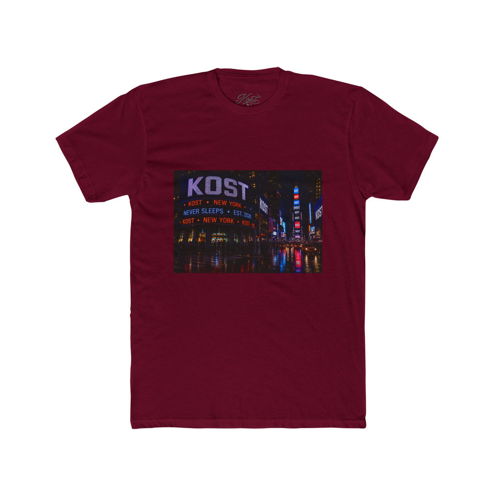 KOST Neon City Crew Tee — Retro Nightscape Graphic T‑Shirt