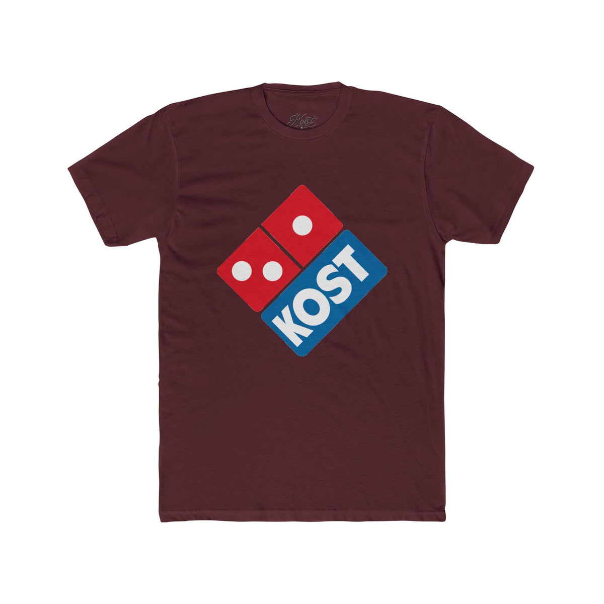 KOST Logo Tee — Retro Domino-Inspired Pizza Logo T-Shirt
