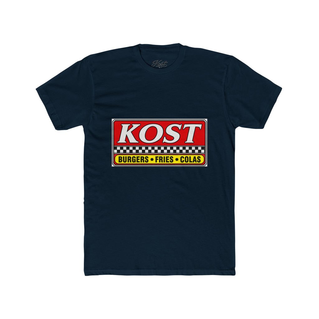 KOST Burgers • Fries • Colas Tee — Retro Diner Logo T-Shirt