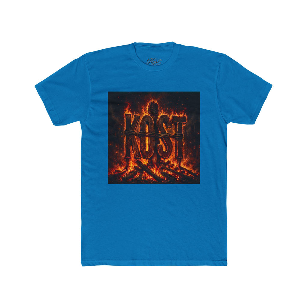 Crew Tee — 'KOST' Flaming Logo Graphic T-Shirt