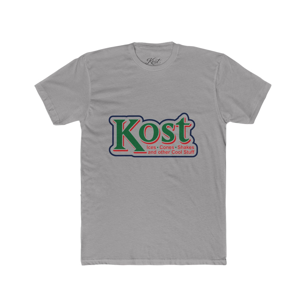 Kost Logo Crew T-Shirt — Retro Grocery Style Graphic Tee