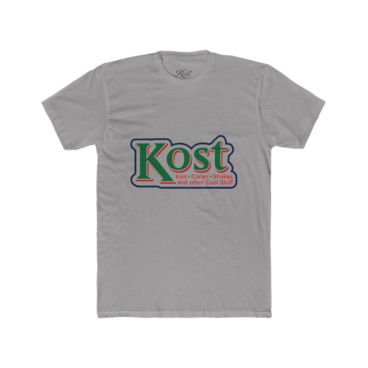 Kost Logo Crew T-Shirt — Retro Grocery Style Graphic Tee