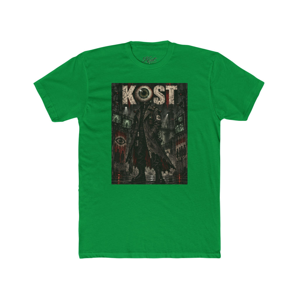 KOST Gothic Black Art Tee — Dark Vintage Band-Style Graphic T-Shirt