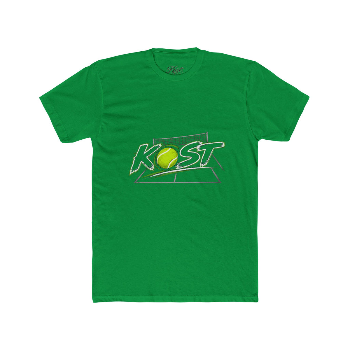 Tennis Tee — 'KOST' Graphic Cotton Crew Shirt
