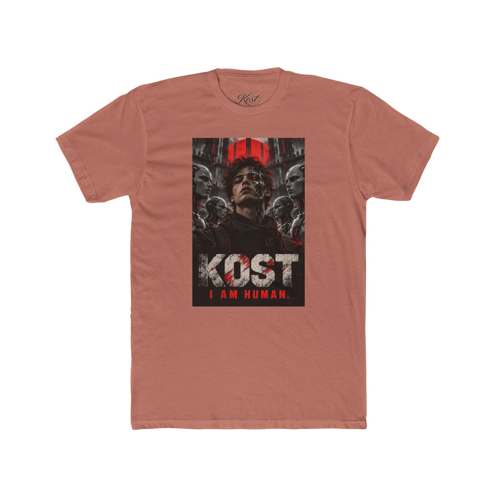 KOST "I Am Human" Graphic Tee — Dark Sci‑Fi Horror Movie Shirt