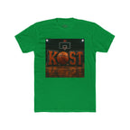 Basketball Court Graphic Tee — 'KOST' Logo with Basketball