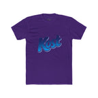 Kost Logo Tee — Retro Blue Script Graphic T-Shirt