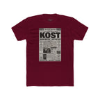 KOST Vintage Newspaper Graphic Tee — Retro Music Poster T-Shirt